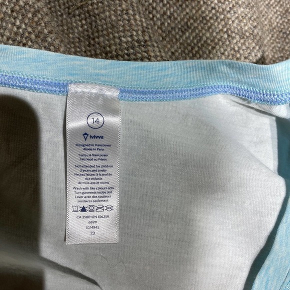 lululemon Ivivva Muscle Tank Top Sleeveless Multicolor Ombre Size 14 preteen - Picture 7 of 8